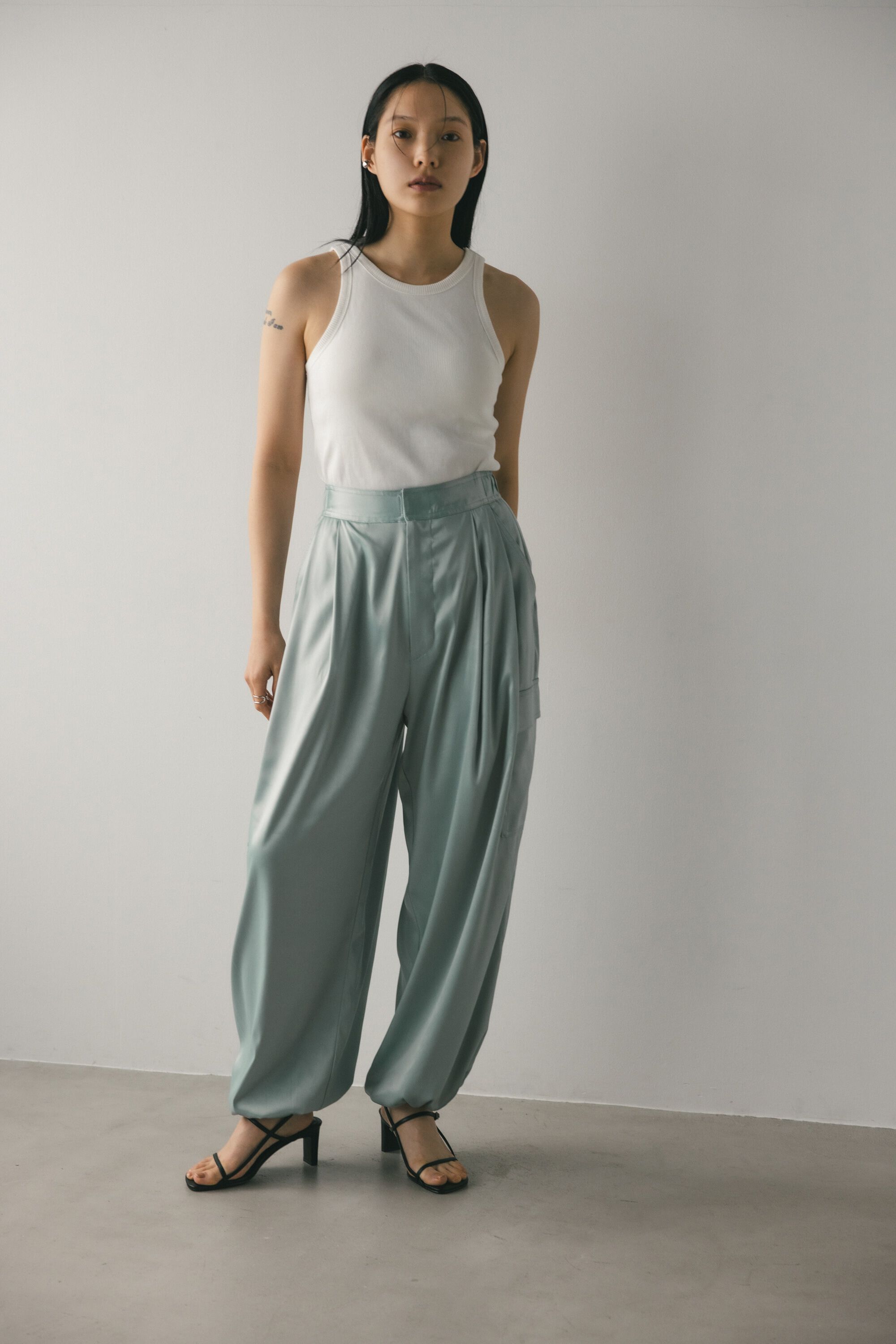 STYLEMIXER「ミラーサテンカーゴパンツ」|その他|