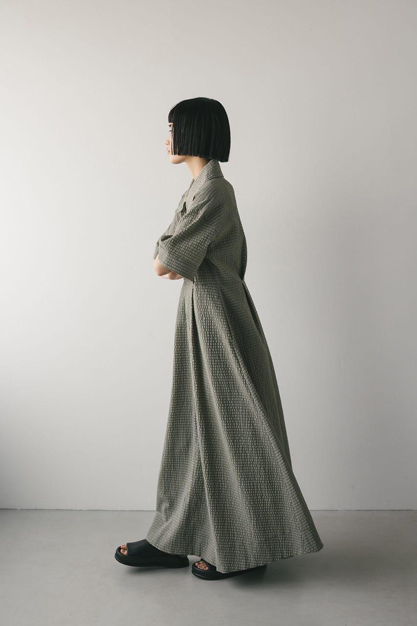 STYLEMIXER「ビッグカラーフレアワンピース」|ワンピース|