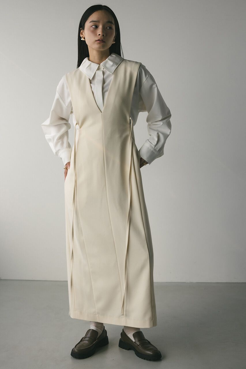 STYLEMIXER「バックリボンジャンパーワンピース」|ワンピース|