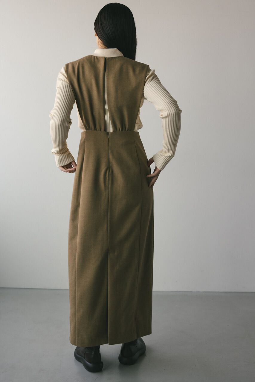 STYLEMIXER「バックリボンジャンパーワンピース」|ワンピース|