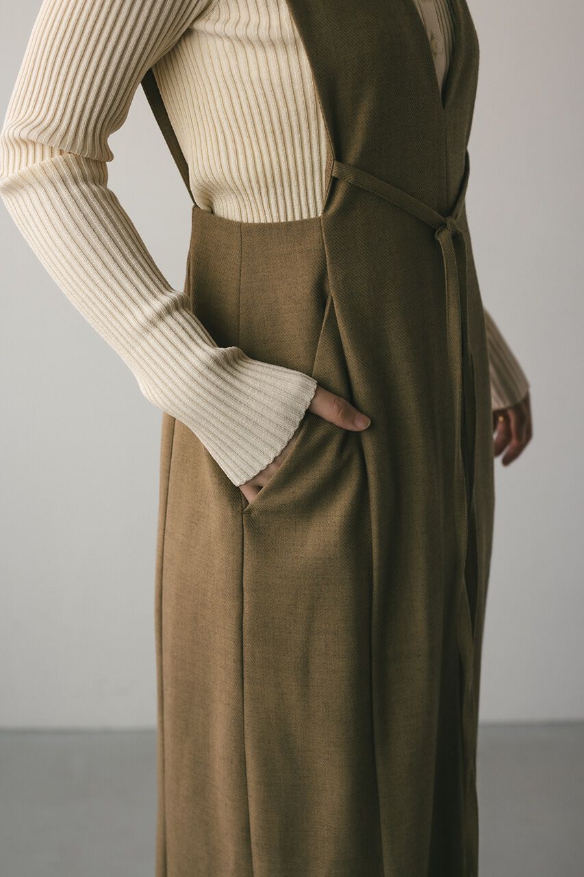 STYLEMIXER「バックリボンジャンパーワンピース」|ワンピース|