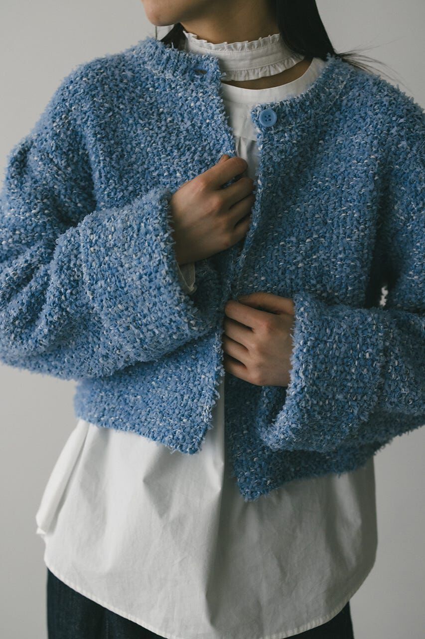 STYLEMIXER「テープヤーンニットカーデ」|カーディガン|BLU