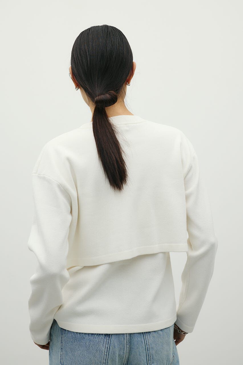 STYLEMIXER「レイヤードニットカーデ」|カーディガン|