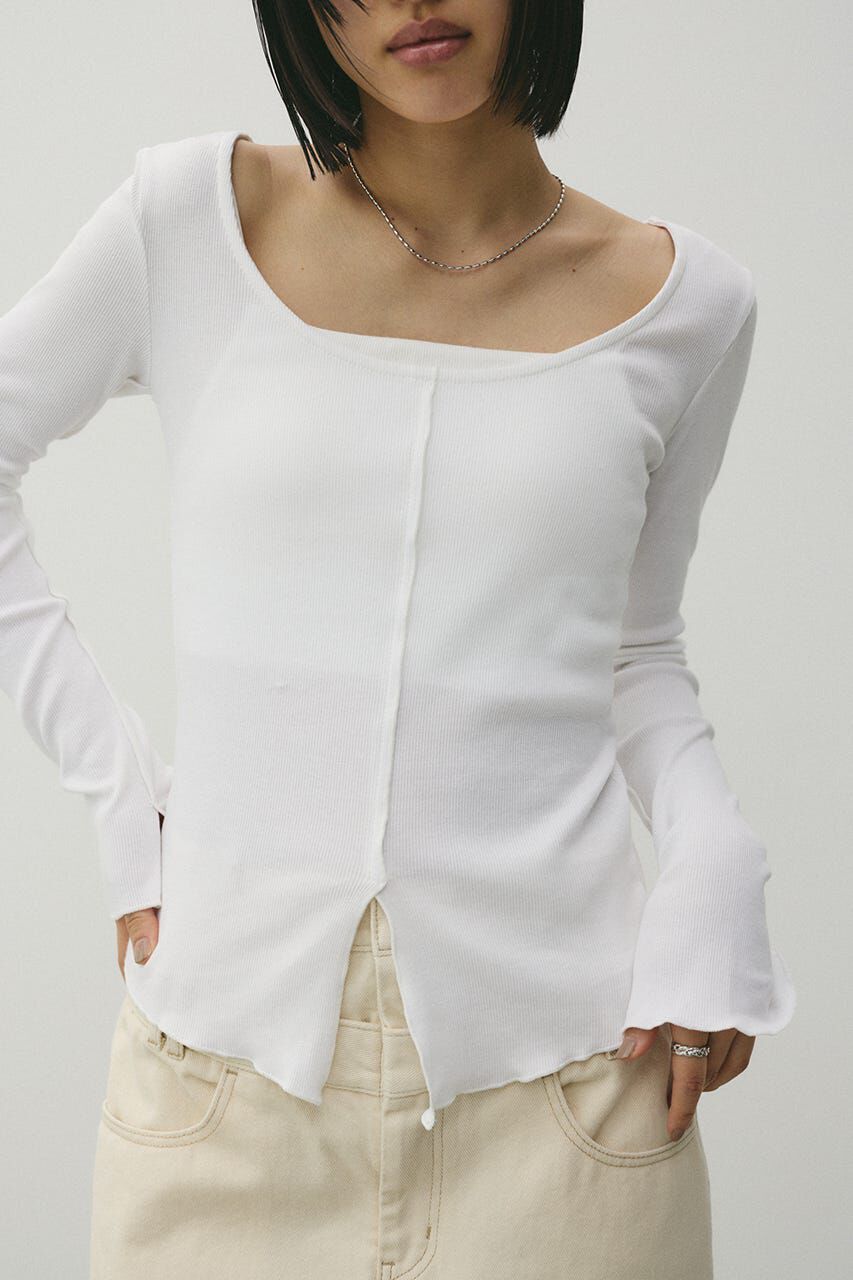 STYLEMIXER「2WAYオープンカットトップ」|Tシャツ・カットソー|WHT