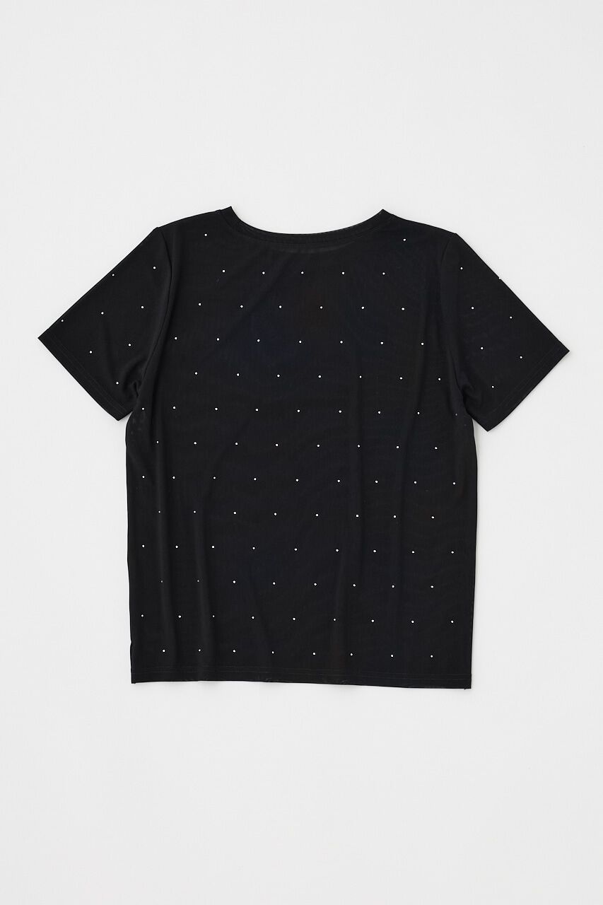 MOUSSY「RHINESTONE SHEER Tシャツ」|Tシャツ・カットソー|