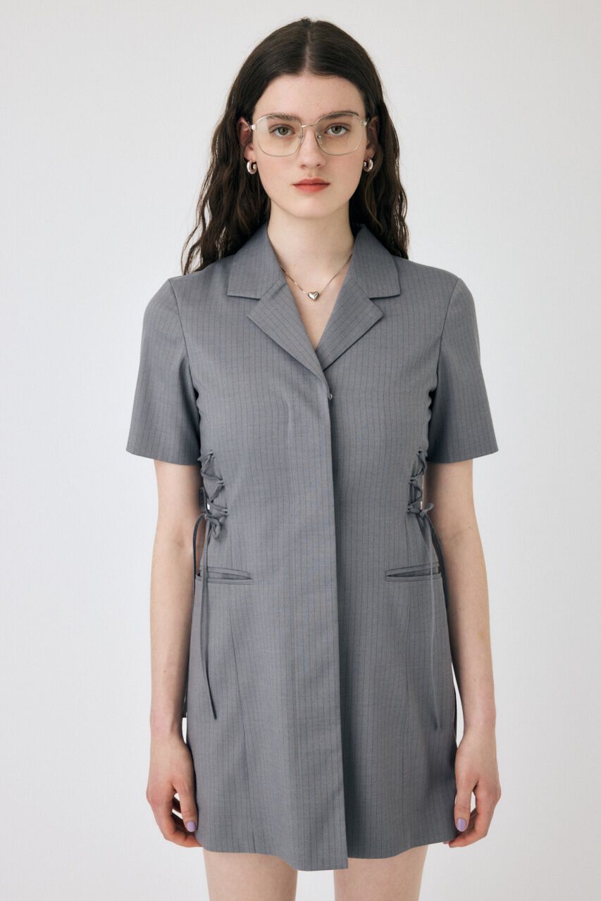 MOUSSY「LACE UP TAILORED ドレス」|ワンピース|