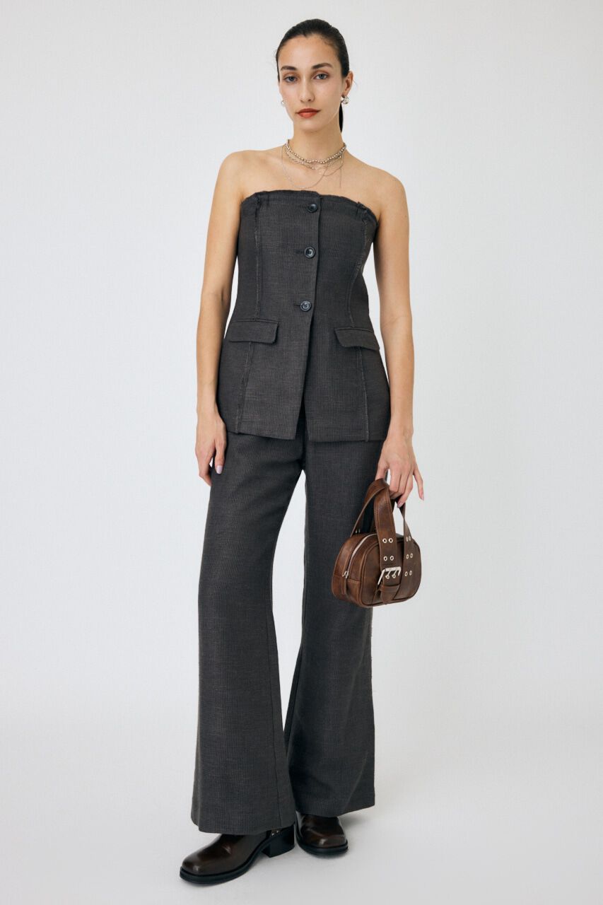 MOUSSY「TAILORED BARE TOP オールインワン」|その他|GRY