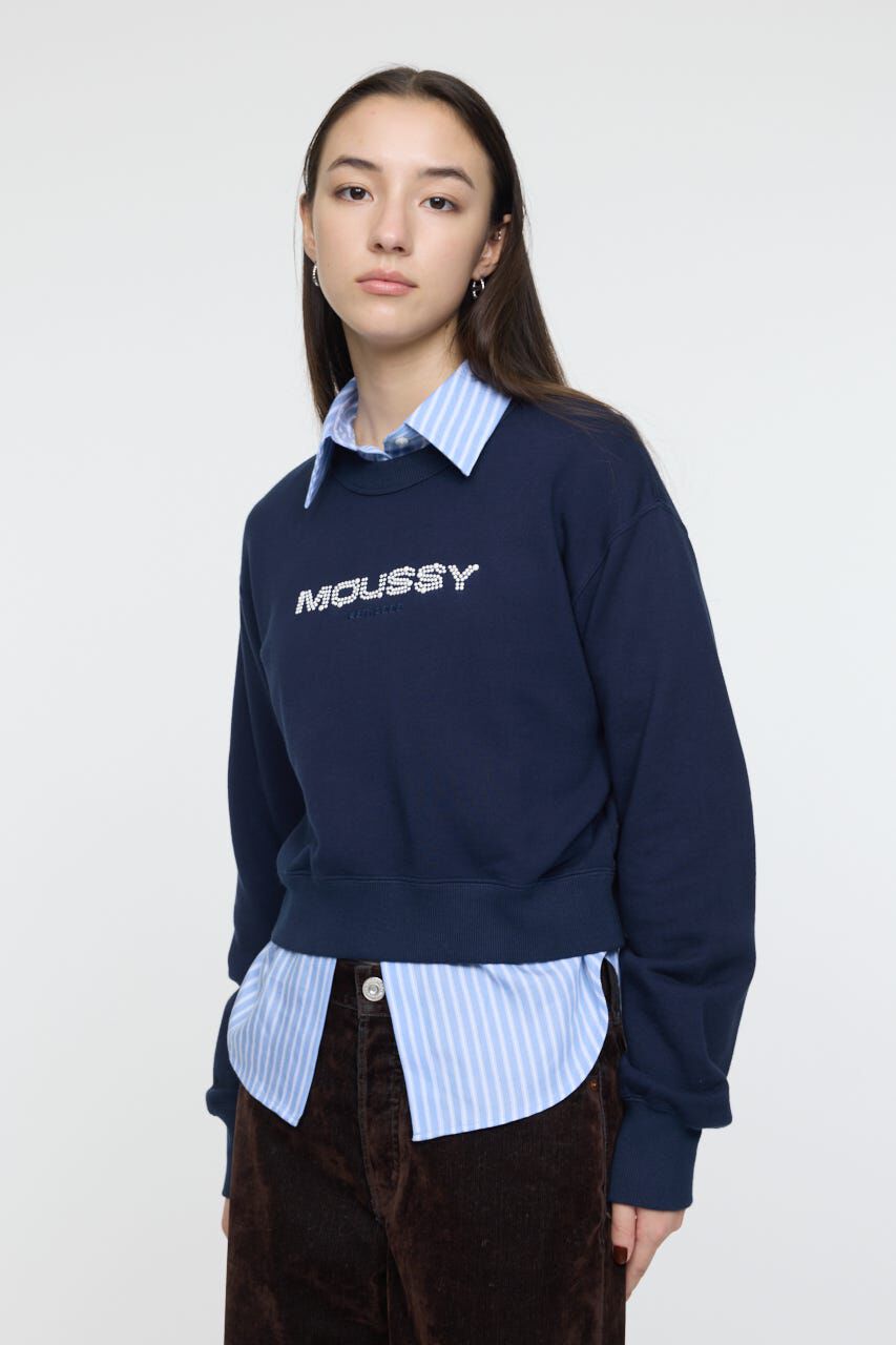 MOUSSY「LITTLE POPS LOGO プルオーバー」|パーカー|