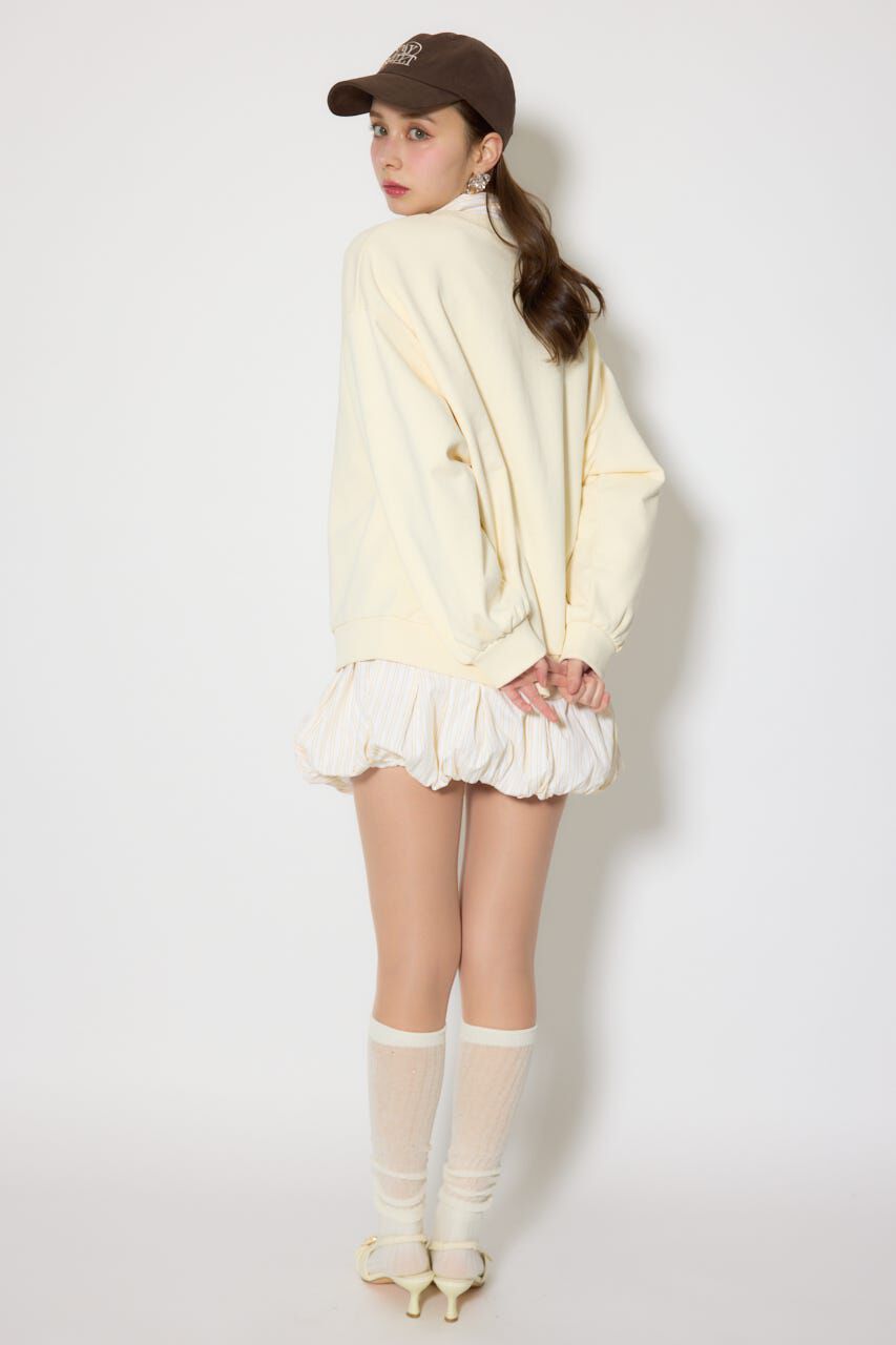 rienda「バルーンシャツセットスウェットワンピース」|ワンピース|