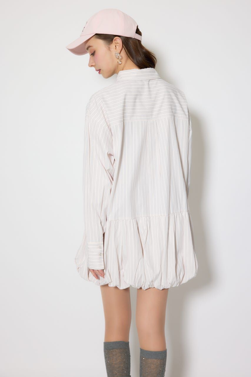 rienda「バルーンシャツセットスウェットワンピース」|ワンピース|