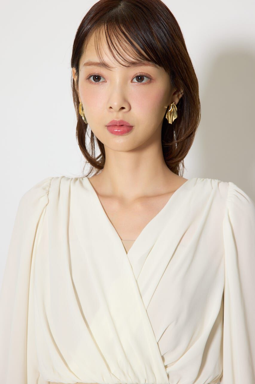 rienda「カシュクールデザインロンパース」|ワンピース|