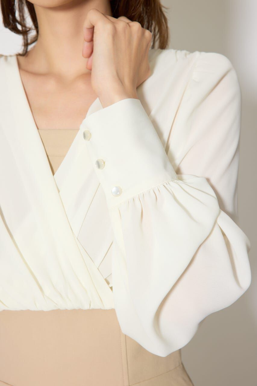 rienda「カシュクールデザインロンパース」|ワンピース|