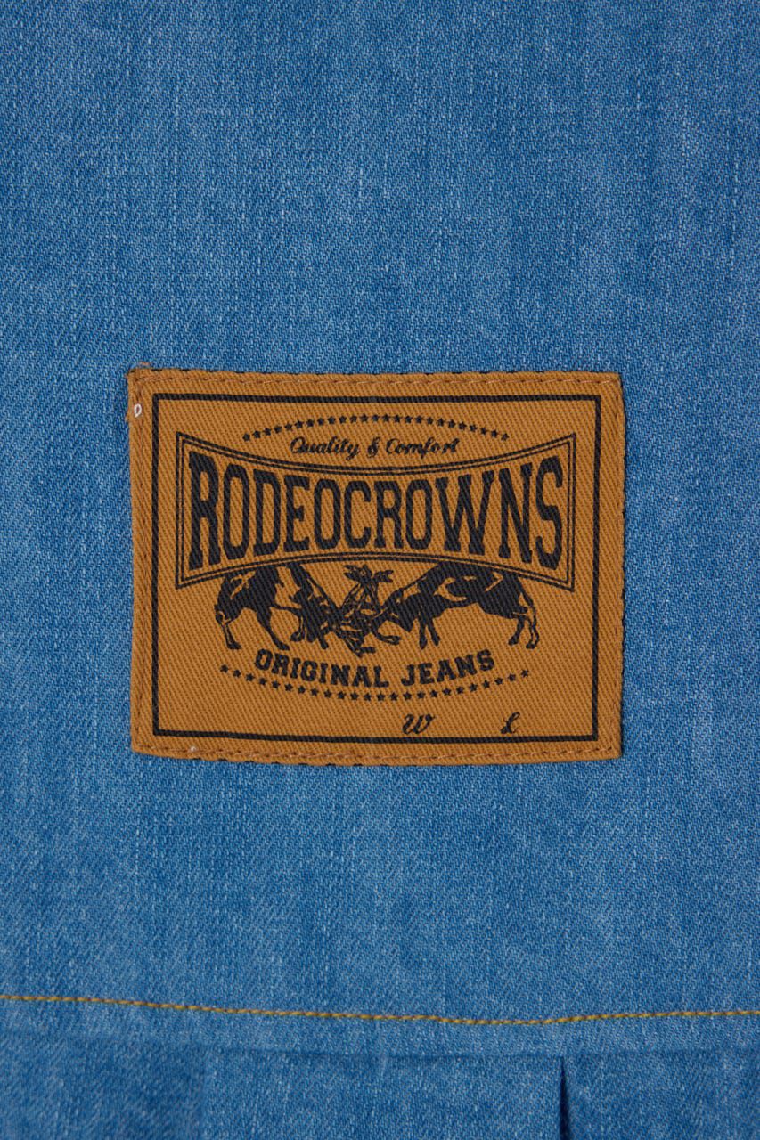 RODEO CROWNS「デニム切替スウェットワンピース」|ワンピース|