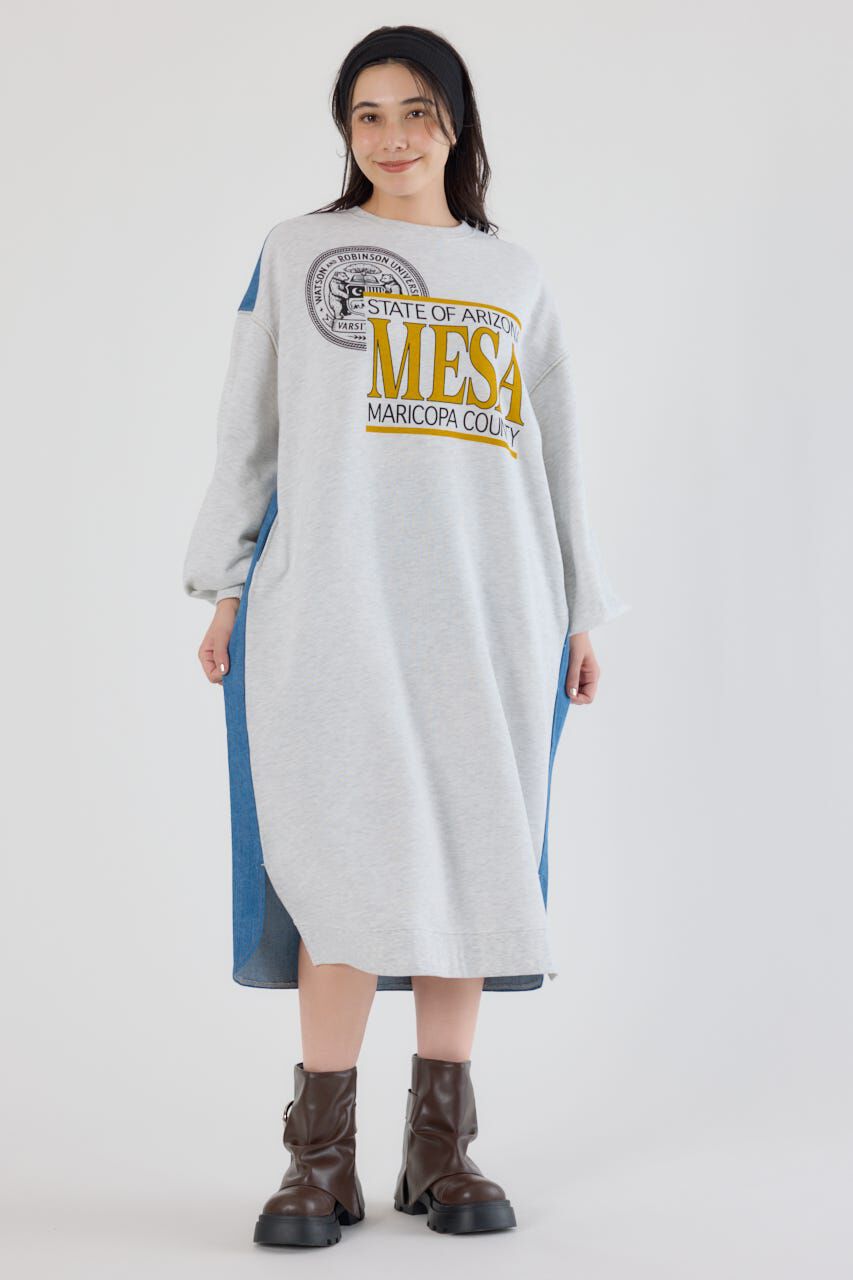 RODEO CROWNS「デニム切替スウェットワンピース」|ワンピース|