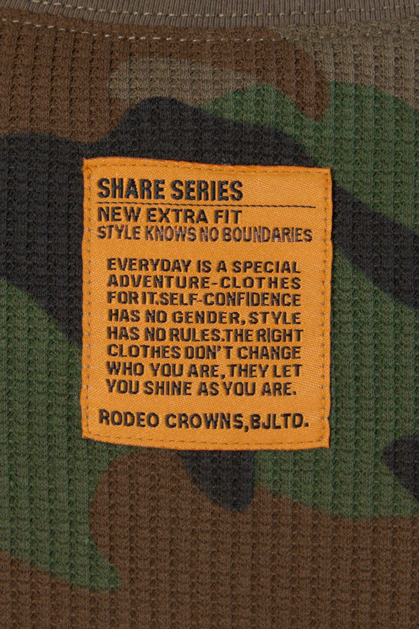 RODEO CROWNS「SHARE パターンワッフルトップス」|Tシャツ・カットソー|