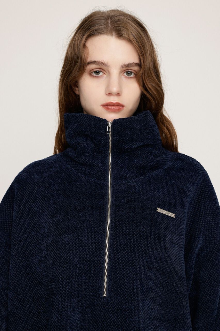 SLY「MOLE HALF ZIP STAND チュニック」|Tシャツ・カットソー|