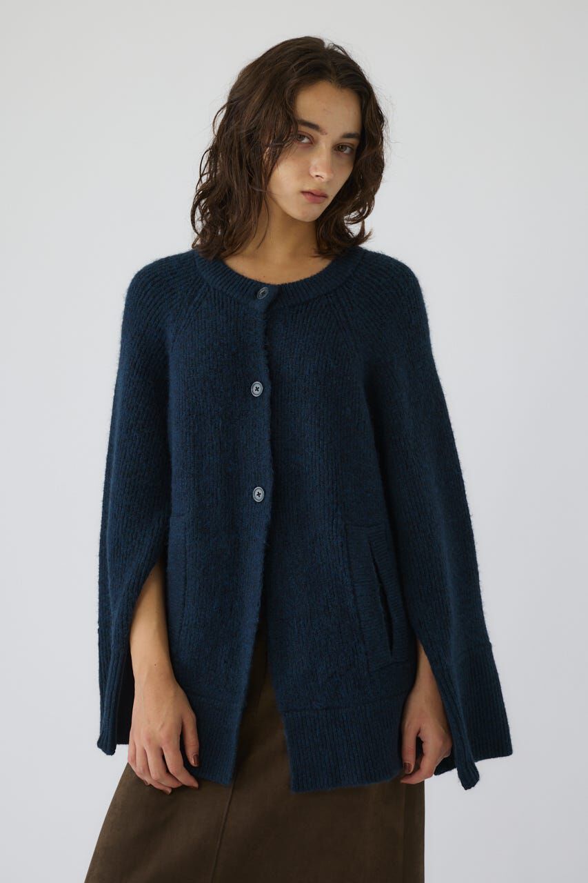 RIM.ARK 「Poncho like raglan knit C/D」|カーディガン|