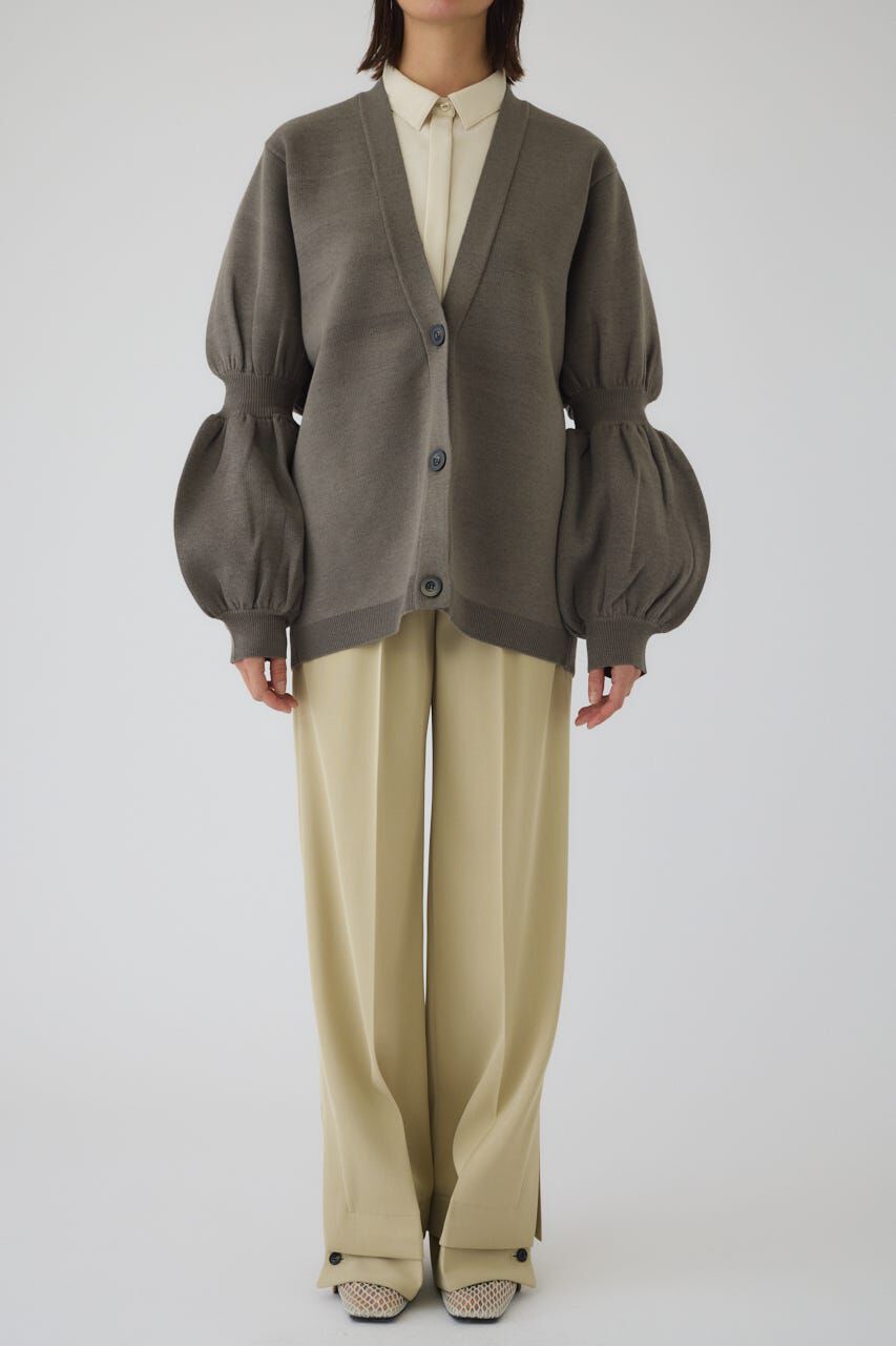 RIM.ARK 「Volume sleeve knit CD」|カーディガン|GREIGE