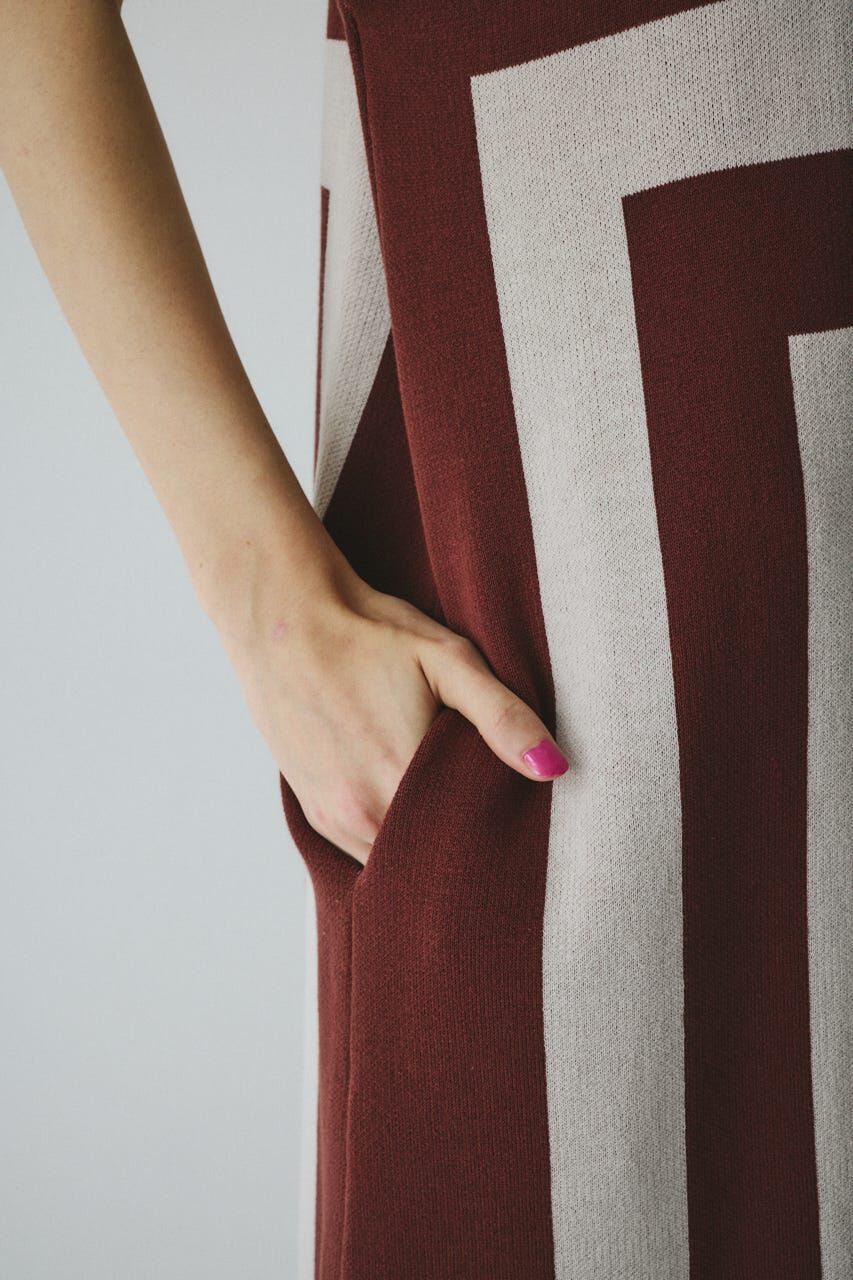 HeRIN.CYE「Square knit  one piece」|ワンピース|