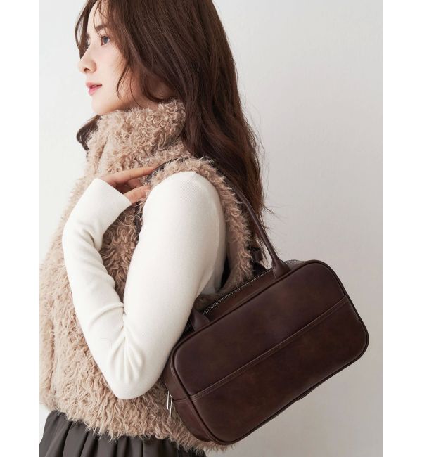 CALNAMUR「ヴィンテージフェイクレザーボストンバッグ」|その他|