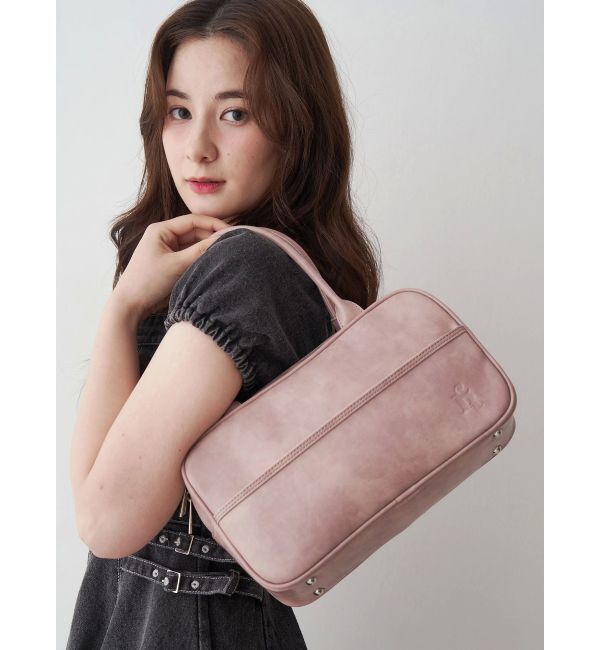 CALNAMUR「ヴィンテージフェイクレザーボストンバッグ」|その他|