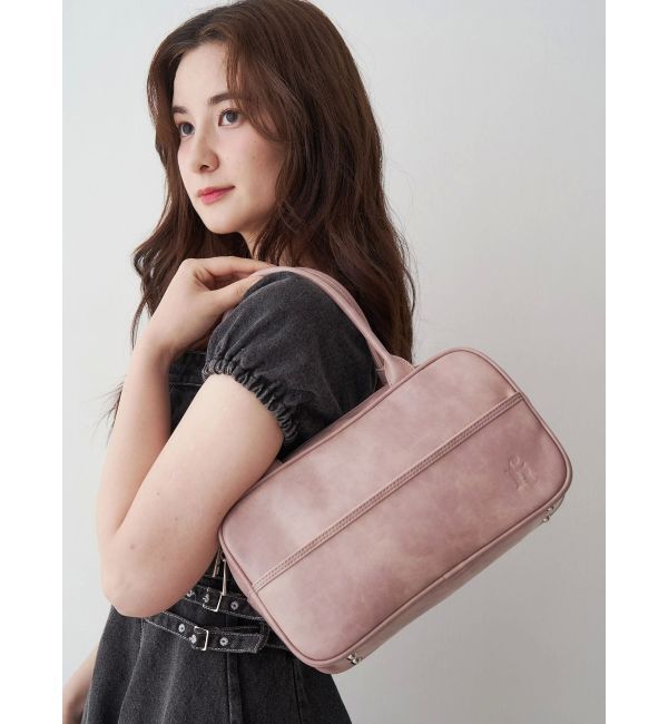 CALNAMUR「ヴィンテージフェイクレザーボストンバッグ」|その他|