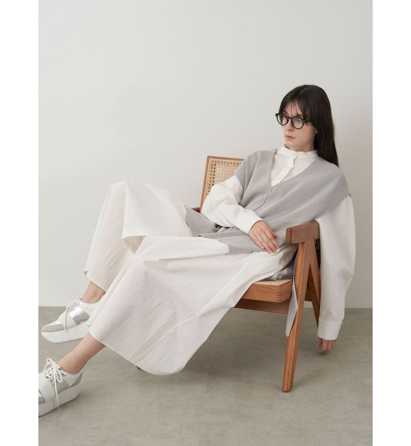 ELENDEEK「KNIT VEST LAYERED SH OP」|ワンピース|