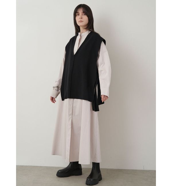 ELENDEEK「KNIT VEST LAYERED SH OP」|ワンピース|