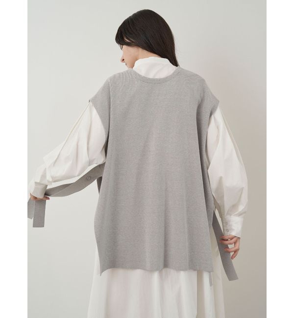 ELENDEEK「KNIT VEST LAYERED SH OP」|ワンピース|