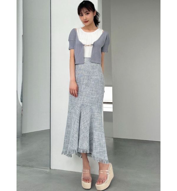 RESEXXY「チャームリブニットカーディガン【セットアップ着用可能】」|カーディガン|