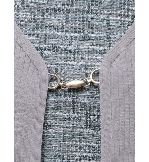 RESEXXY「チャームリブニットカーディガン【セットアップ着用可能】」|カーディガン|