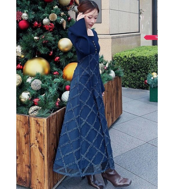 RESEXXY「ドッキングニットフレアワンピース」|ワンピース|