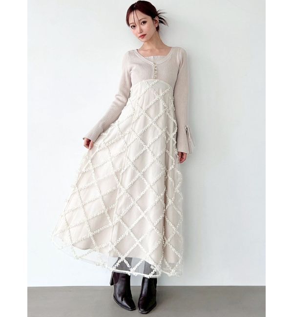 RESEXXY「ドッキングニットフレアワンピース」|ワンピース|