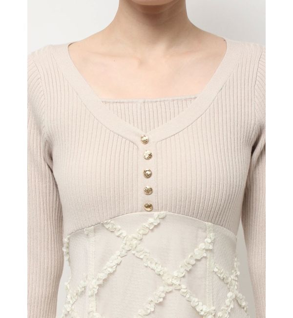 RESEXXY「ドッキングニットフレアワンピース」|ワンピース|