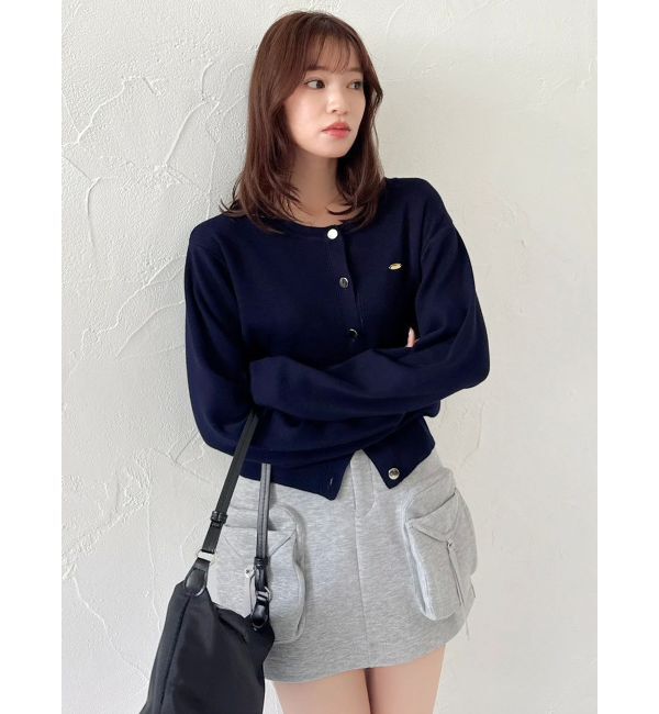 dazzlin「プレートシンプルカーディガン」|カーディガン|