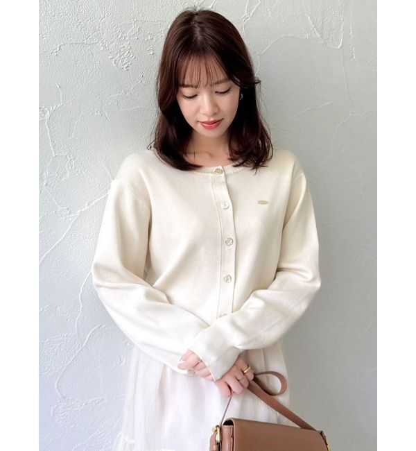 dazzlin「プレートシンプルカーディガン」|カーディガン|