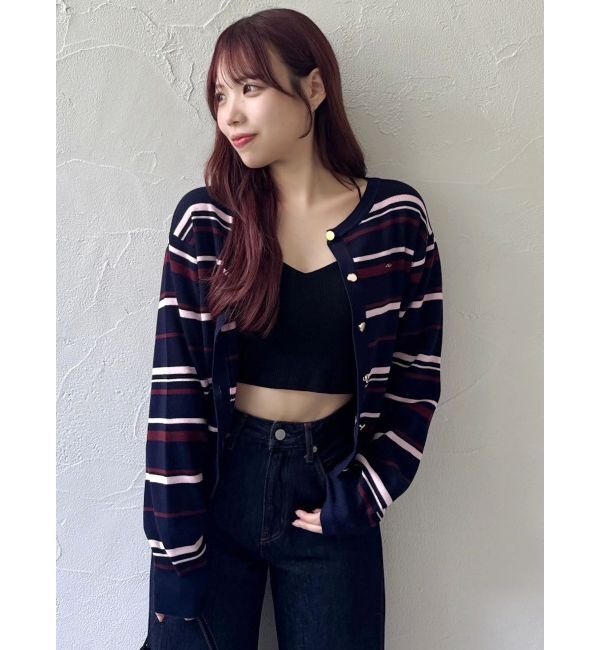 dazzlin「プレートシンプルカーディガン」|カーディガン|