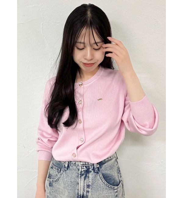 dazzlin「プレートシンプルカーディガン」|カーディガン|