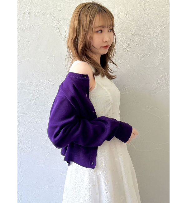 dazzlin「プレートシンプルカーディガン」|カーディガン|