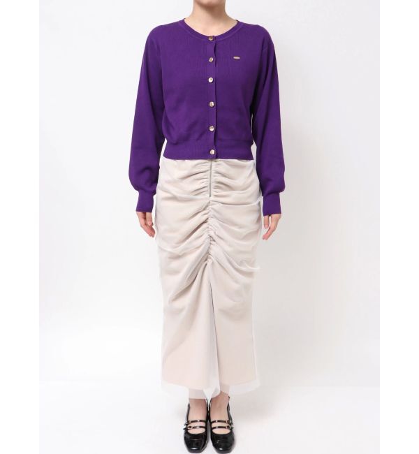dazzlin「プレートシンプルカーディガン」|カーディガン|