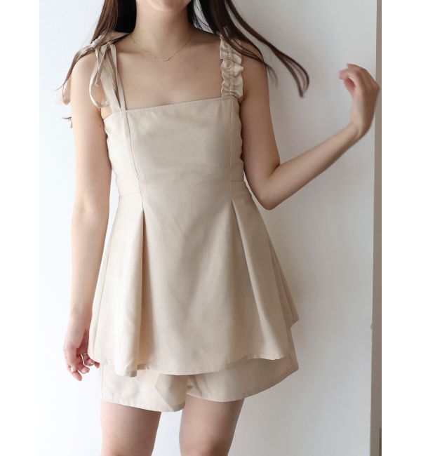 dazzlin「ペプラムロンパース」|ワンピース|