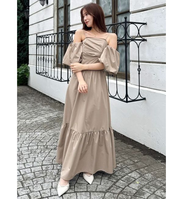 dazzlin「【吉田朱里】パール2wayボリュームワンピース」|ワンピース|