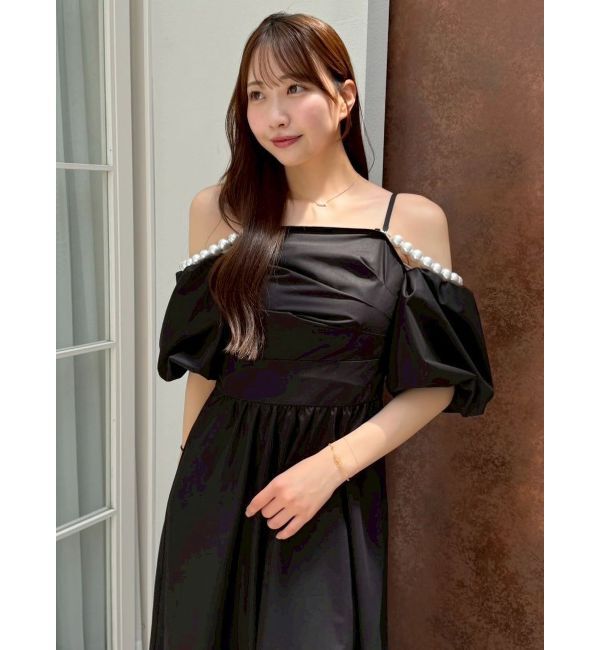 dazzlin「【吉田朱里】パール2wayボリュームワンピース」|ワンピース|