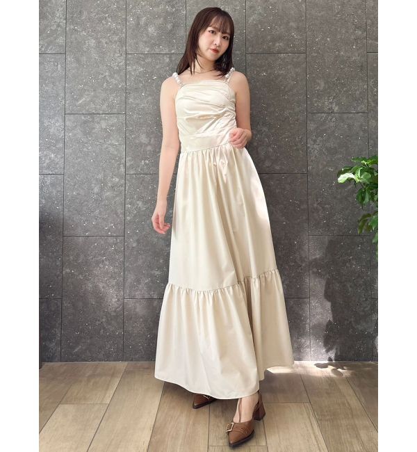 dazzlin「【吉田朱里】パール2wayボリュームワンピース」|ワンピース|