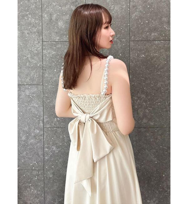 dazzlin「【吉田朱里】パール2wayボリュームワンピース」|ワンピース|