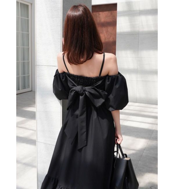 dazzlin「【吉田朱里】パール2wayボリュームワンピース」|ワンピース|