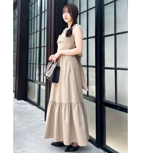 dazzlin「【吉田朱里】パール2wayボリュームワンピース」|ワンピース|