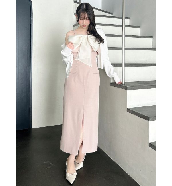 dazzlin「リボンデザインIラインワンピース」|ワンピース|