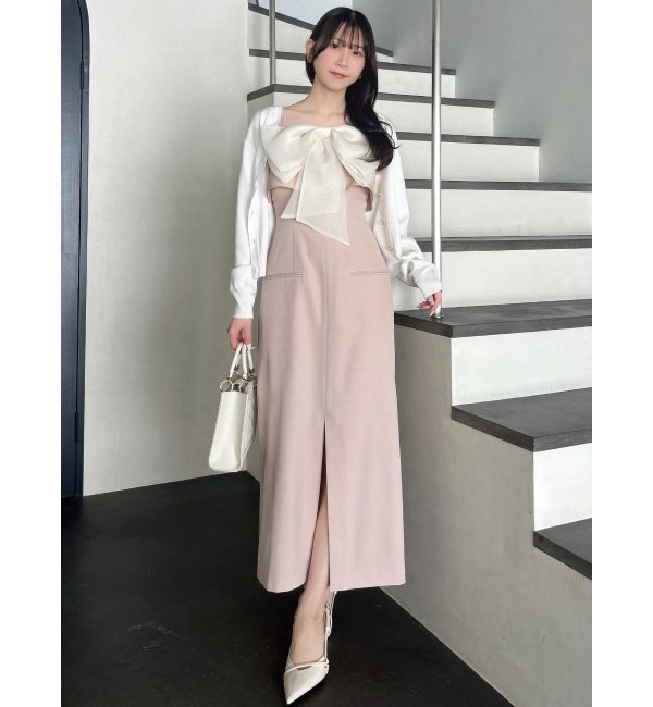 dazzlin「リボンデザインIラインワンピース」|ワンピース|