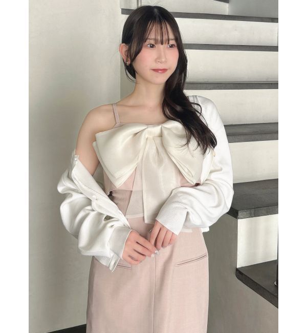 dazzlin「リボンデザインIラインワンピース」|ワンピース|